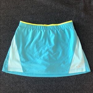 Champion Girl’s Athletic Duo Dry Blue Tennis Cheer Skort Lt Blue Accents Size L